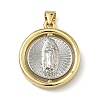Religion Brass Pendants KK-L257-06GP-02-1