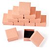 Rhombus Textured Cardboard Ring Gift Storage Boxes CON-TAC0001-07B-2