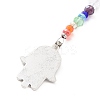 Chakra Glass Dowsing Pendulum Pendants PALLOY-JF01064-3
