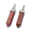 Synthetic Goldstone Pointed Pendants G-G795-01P-14-2