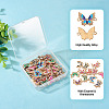 48Pcs 12 Styles Alloy Enamel Connector Charms ENAM-TA0001-59-4