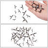 30Pcs 6 Styles 3 Way Cross-Line Barrel Fishing Swivels FIND-FH0010-07-3