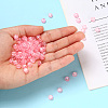 Transparent Pink Acrylic Beads TACR-YW0001-08K-8