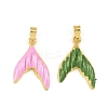 Brass Enamel Pendants KK-I477-07G-2