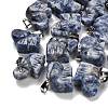 Natural Blue Spot Jasper Pendants G-B127-05P-11-1