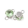304 Stainless Steel Micro Pave Cubic Zirconia Connector Charms STAS-H240-50P-02-2