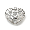 Brass with Cubic Zirconia Pendants KK-E792-30P-02-1