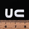 Natural Freshwater Shell Letter Charms BSHE-ZX007-02U-3