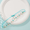 Handmade Glass Seed Bead Woven Flower Braided Bracelets TP2141-2