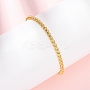 Brass Wheat Chain Bracelets Women BJEW-C140-03G-1