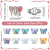 200Pcs 10 Styles Mixed Styles Electroplate Transparent Glass Beads Strands EGLA-SC0001-57-2