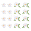 20Pcs 2 Styles Flower Embroidery Cloth Sew on Appliques PATC-FH0001-20-1