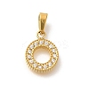 Ion Plating(IP) 304 Stainless Steel Micro Pave Cubic Zirconia Pendants STAS-H228-04G-02-1