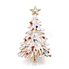 Christmas Tree with Star Enamel Pins JEWB-N001-33G-1