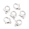 Brass Lobster Claw Clasps X-KK-D065-02P-1