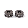 Brass Micro Pave Cubic Zirconia Beads ZIRC-F009-31B-2