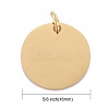 Ion Plating(IP) 304 Stainless Steel Pendants STAS-I311-32F-G-3