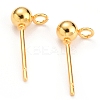 304 Stainless Steel Ball Stud Earring Findings LS-STAS-G099-09G-1