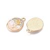 Rack Plating Alloy Enamel Pendants LS-ENAM-N056-409A-2
