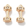 Brass Micro Pave Clear Cubic Zirconia Pendants KK-M102-46G-1