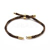 Nylon Cord Silder Bracelets MAK-C003-03G-26-4