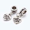 Men Valentines Day Gift Ideas Alloy European Dangle Charms PALLOY-JF00001-15-1