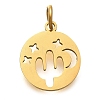 304 Stainless Steel Charms STAS-Z119-07G-1