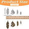 16Pcs 8 Styles Tibetan Style Alloy Pendants FIND-LP0002-18-2