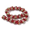 Handmade Gold Foil Glass Beads LAMP-K039-43-2
