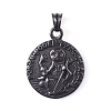 304 Stainless Steel Pendants STAS-K191-08B-1