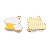 Rack Plating Alloy Enamel Pendants ENAM-T020-22-RS-1