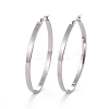 Non-Tarnish 304 Stainless Steel Hoop Earrings EJEW-L232-003C-P-1