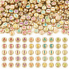 500Pcs 5 Styles Plating Opaque Acrylic Beads OACR-TA0003-60-1