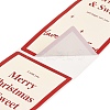 50Pcs Christmas Square with Word Merry Christmas Roll Stickers DIY-M070-03A-4