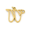 304 Stainless Steel Pendants STAS-R137-01G-W-1