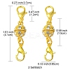 1Pc Alloy Crystal Rhinestone Magnetic Clasps LS-ALRI-YW0001-11G-2