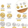 720Pcs 3 Style 2 Colors Iron Rhinestone Spacer Beads IFIN-NB0001-39-6