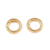 SHEGRACE Brass Spring Gate Rings XGR0009G-10G-2