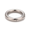 Non-Tarnish 304 Stainless Steel Spring Gate Rings STAS-M296-01P-D-2