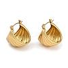 304 Stainless Steel Hoop Earrings EJEW-D282-03G-02-2