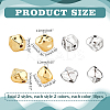 40Pcs 4 Colors Alloy Beads FIND-PH0021-32-2