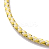 Polyester Cord Braided Bracelet Makings MAK-Z003-01P-14-2