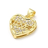 Brass with Cubic Zirconia Pendants FIND-Z023-01A-2