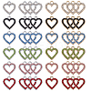 48Pcs 12 Colors Alloy Rhinestone Pendants FIND-GA0007-09-1