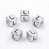 Plated Acrylic Beads X1-PB43C9308-L-1