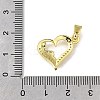 Brass Micro Pave Cubic Zirconia Pendants KK-Z102-16G-3