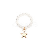Plastic Imitation Pearl & Alloy Finger Rings FS-WG241E1-15-1