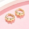 Brass Hoop Earrings EJEW-Z102-24G-2