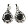 Natural Lava Rock Pendants G-Q158-05P-28-1