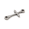 201 Stainless Steel Connector Charms STAS-S146-04P-2